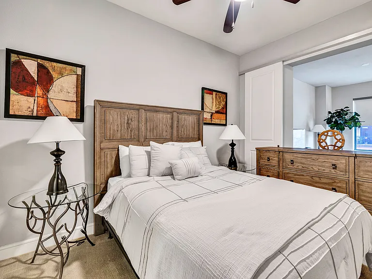 Simple comfort in every corner of the bedroom.