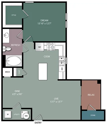 Floor plan A1C
