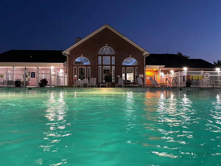 Pool at night