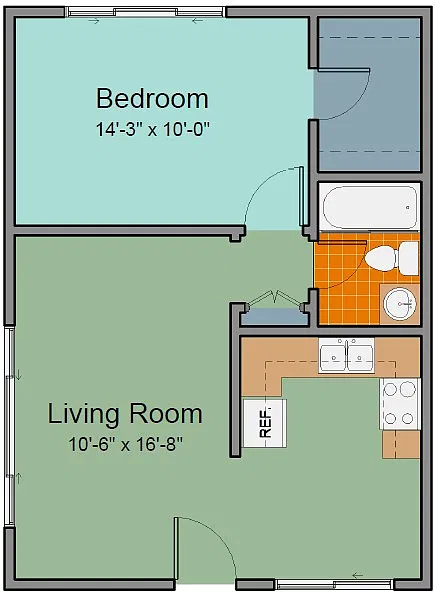 Floor plan 6681 Berkshire Terrace - Standard