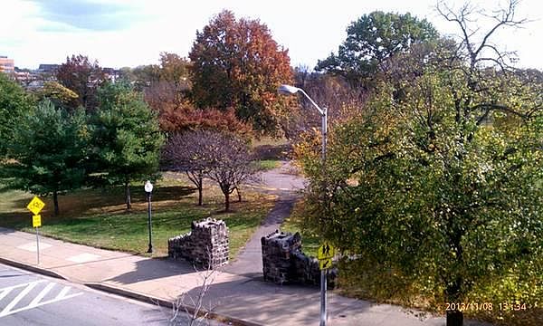 Patterson park view from front windows