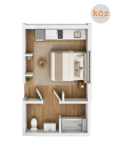 Floor plan Studio D