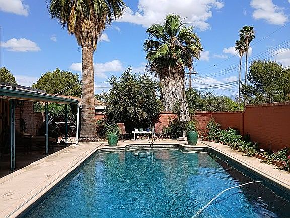 backyard with pool
