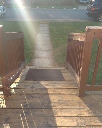 Ramped front entrance