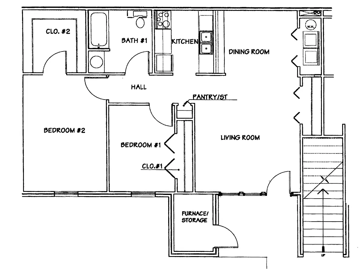 Floor plan 2 Bed 60 Percent