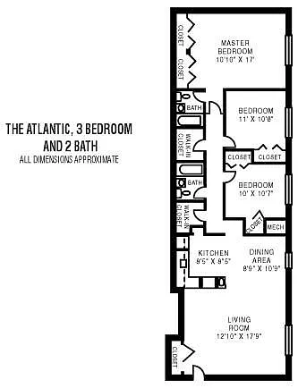 Floor plan 3Bedroom 2Bathroom