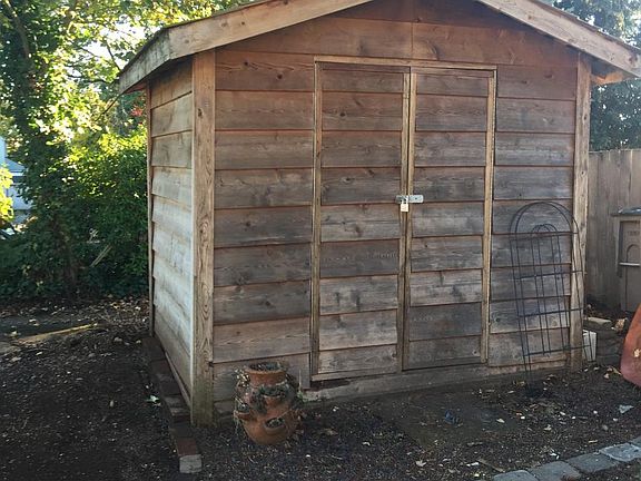 Lots of Storage including outside shed