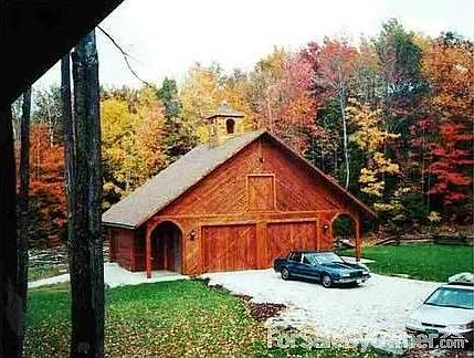 Barn style 2-car garage with loft