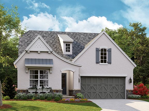 Covina C - French Cottage 2-Car Front Load Garage Note Renderings may show optional features