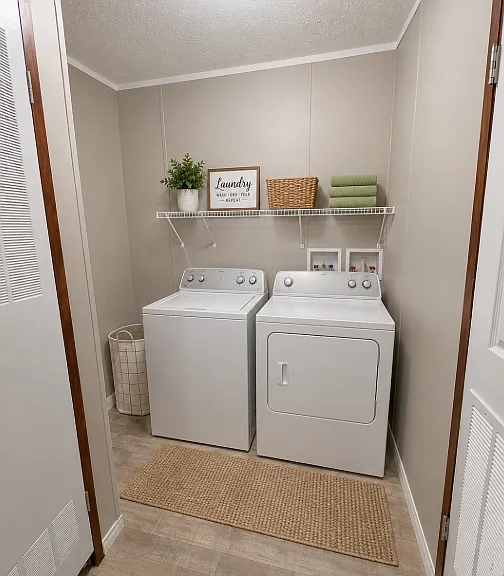 Laundry staged