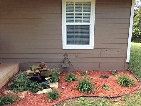 Flower Bed on Right w/sm pon