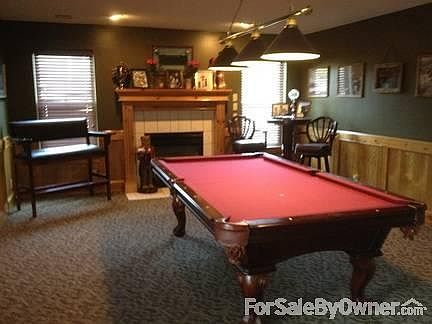 Recreation room						:						lower tier of deck off this room