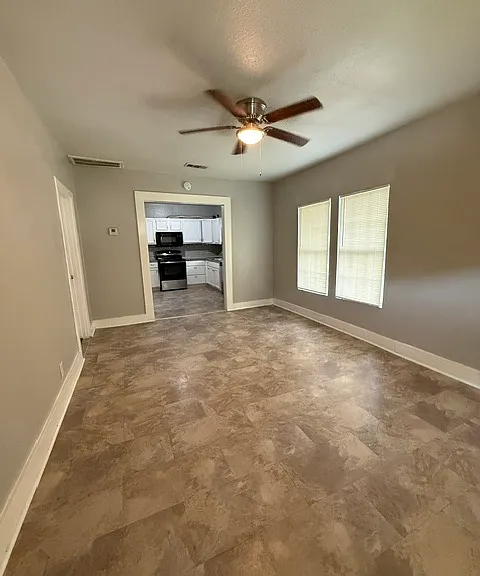 Living room view from front door