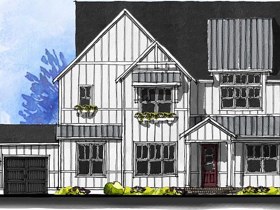 Newport II - Modern Farmhouse 3-Car Side Load Garage Note Renderings may show optional features