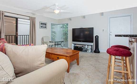 The living space is open and airy