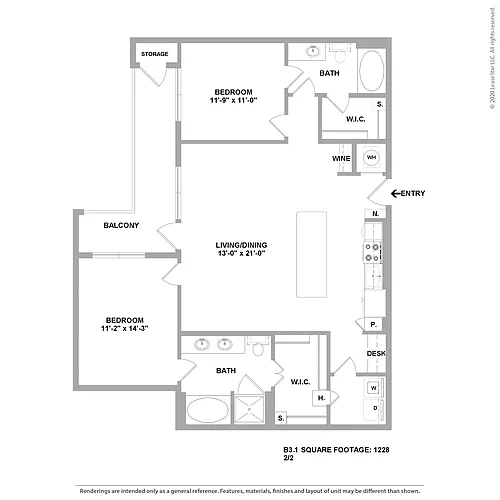 Floor plan B3