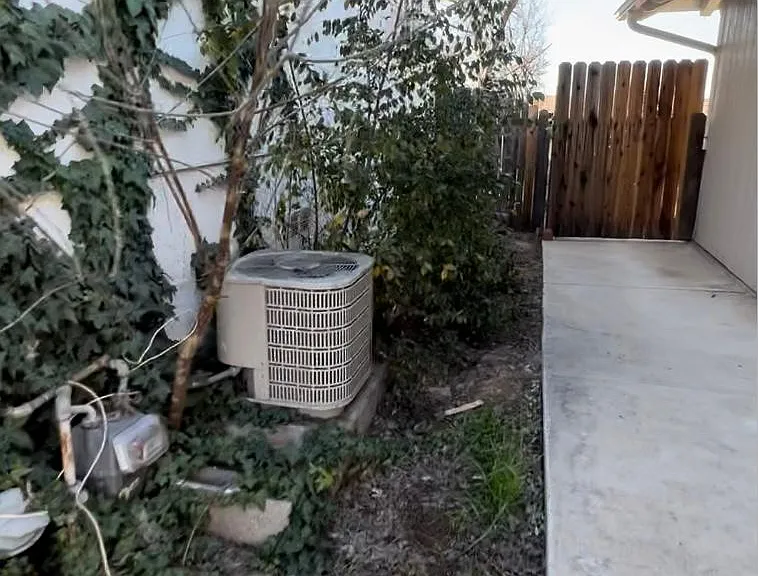 side of house with gate