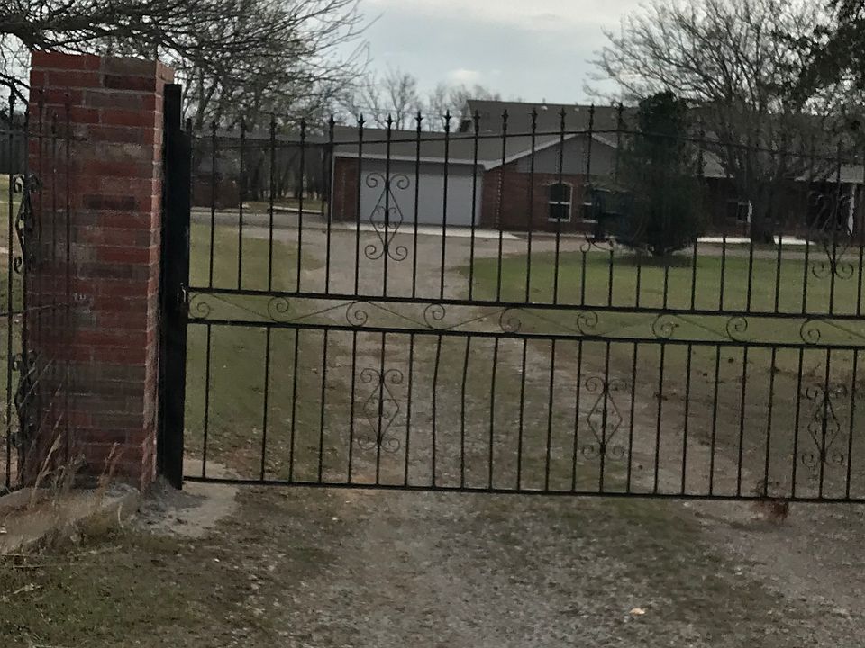 Iron gates and fence