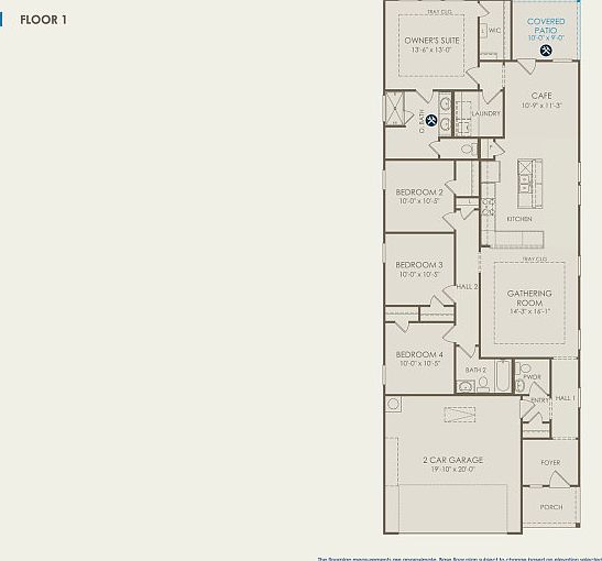 Lufkin Floor Plan, Quick Move-in Home, Floor 1