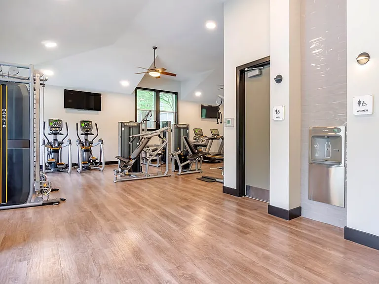 Fitness center with state-of-the-art cardio and strength equipment