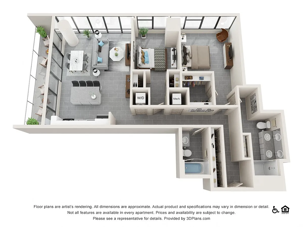 Floor plan Two Bedroom F