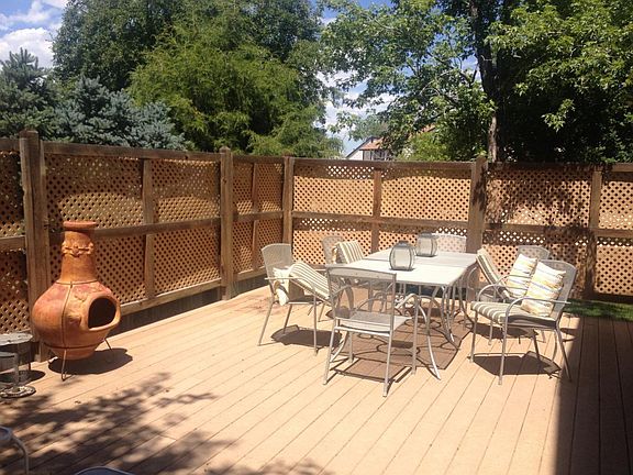 Large private trex deck