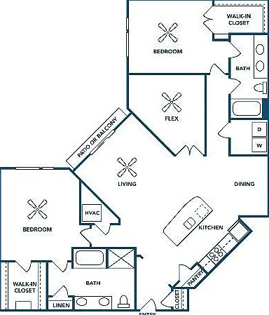 3 Bedroom | 2 Bath | 1530 SF 3 Bedroom | 2 Bath | 1530 SF