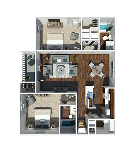 Floor plan 2 Bedroom