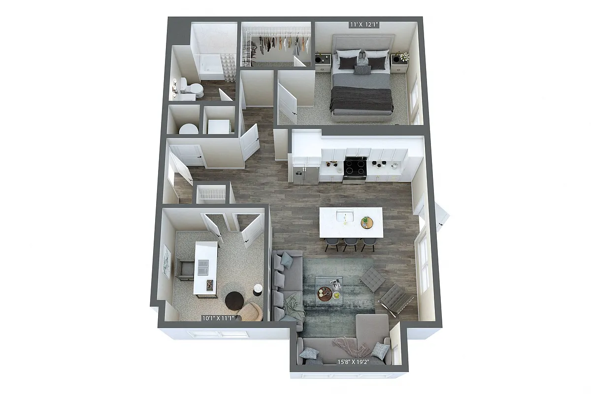Floor plan Lanier with Study