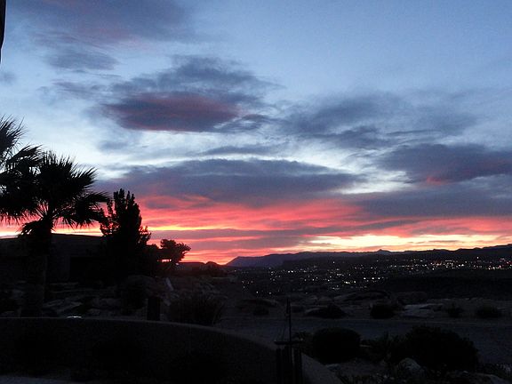 Sunset from the front patio.