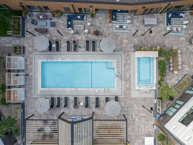 Pool Aerial View