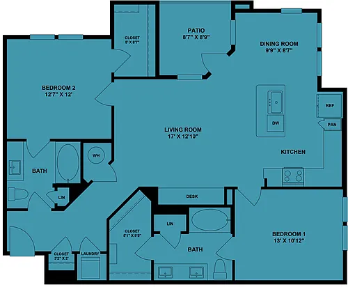 Floor plan B2-Pecan