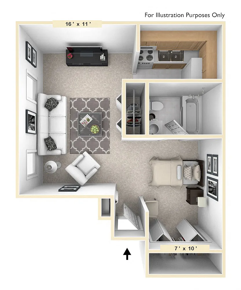 Floor plan The Retriever Studio