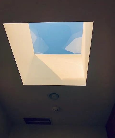 Newly installed skylight