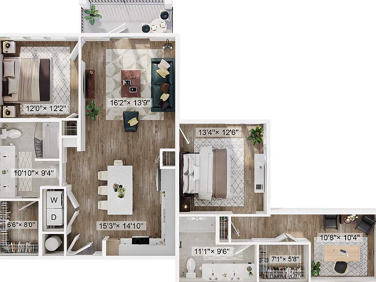 Explore the elegant configuration of this spacious 3-bedroom home, perfect for modern living. Explore the elegant configuration of this spacious 3-bedroom home, perfect for modern living.