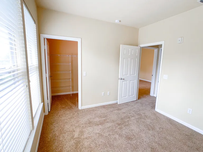 Large Bedroom with Lush Carpet and Walk in Closet Large Bedroom with Lush Carpet and Walk in Closet