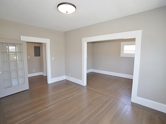 Office with closet in living room