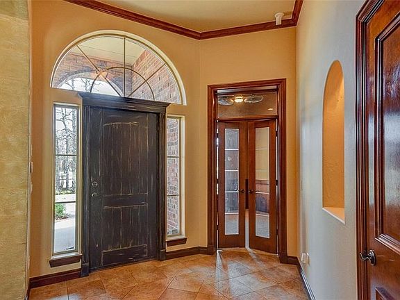 Beautiful custom front door and entry!