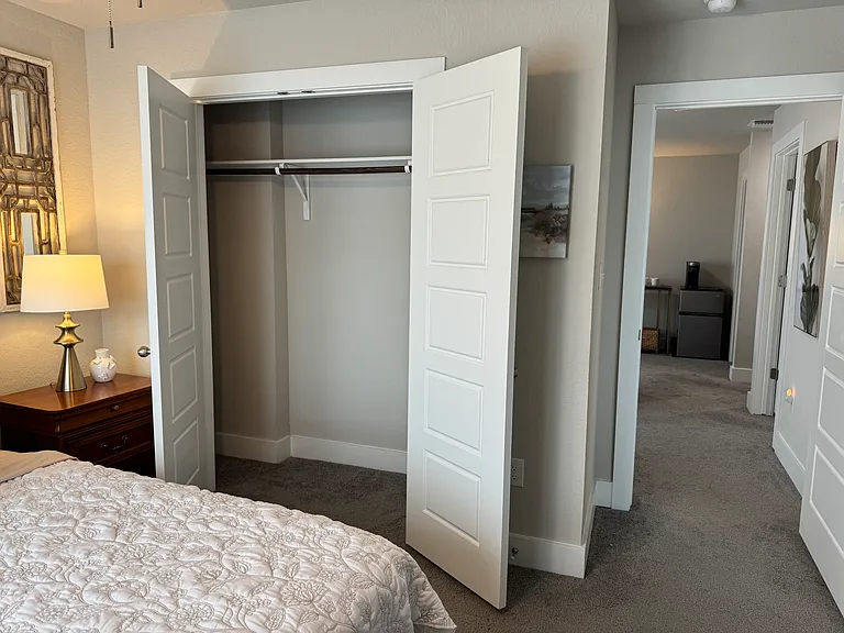 Bedroom 3 closet has plenty of storage space