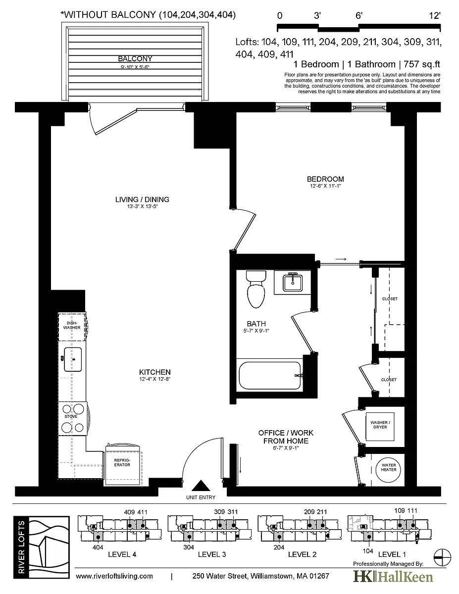 Floor plan One Bedroom