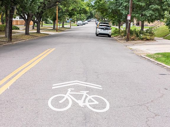 35th Ave is now a bike lane. Often, there are more bikes on this street than cars.