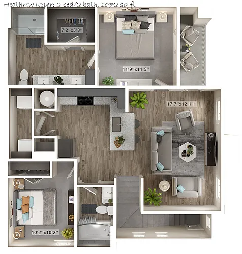 Floor plan Heathrow Upper w Garage