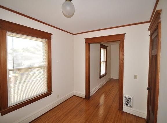 Much natural light, view from office looking into living room.