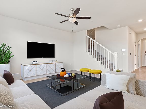 Great Room - shown with virtual staging