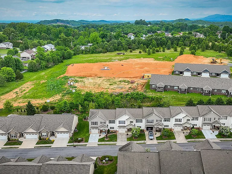 Overview of Townhome with Mountains in the background