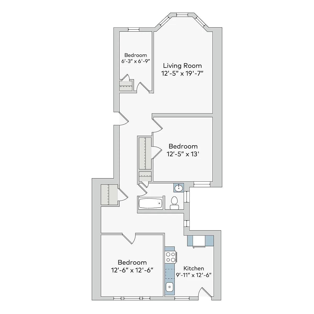 Floor plan van-2be