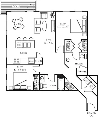 Floor plan B25