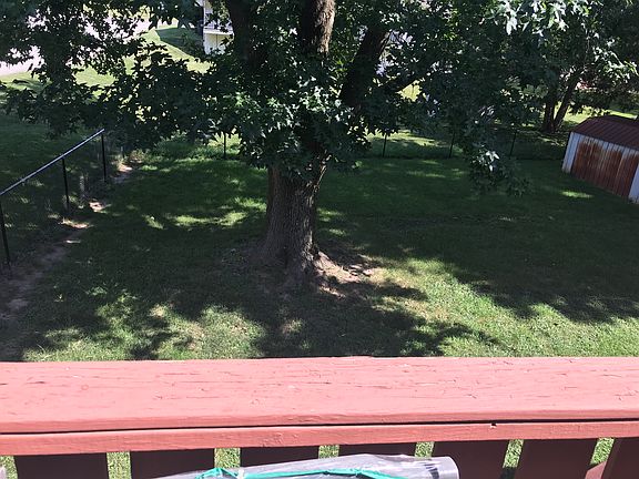 Back yard is fenced in.