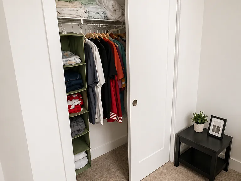 Secondary bedroom closet
