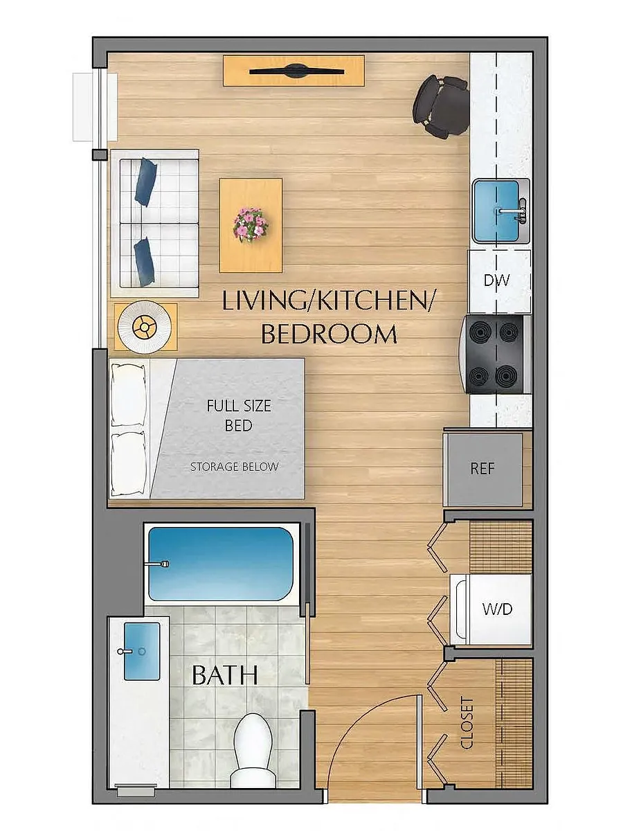 Floor plan Studio G